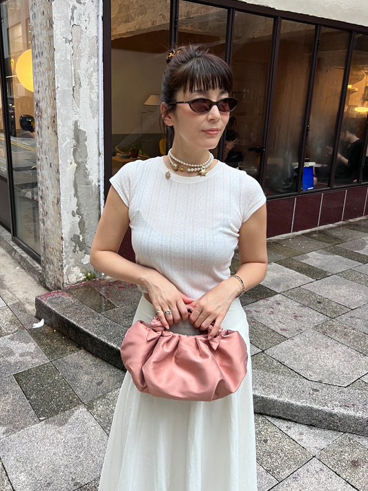 BERNATTA BAG: DUSTY ROSE (MEDIUM) (納期:7月上旬〜中旬発送)