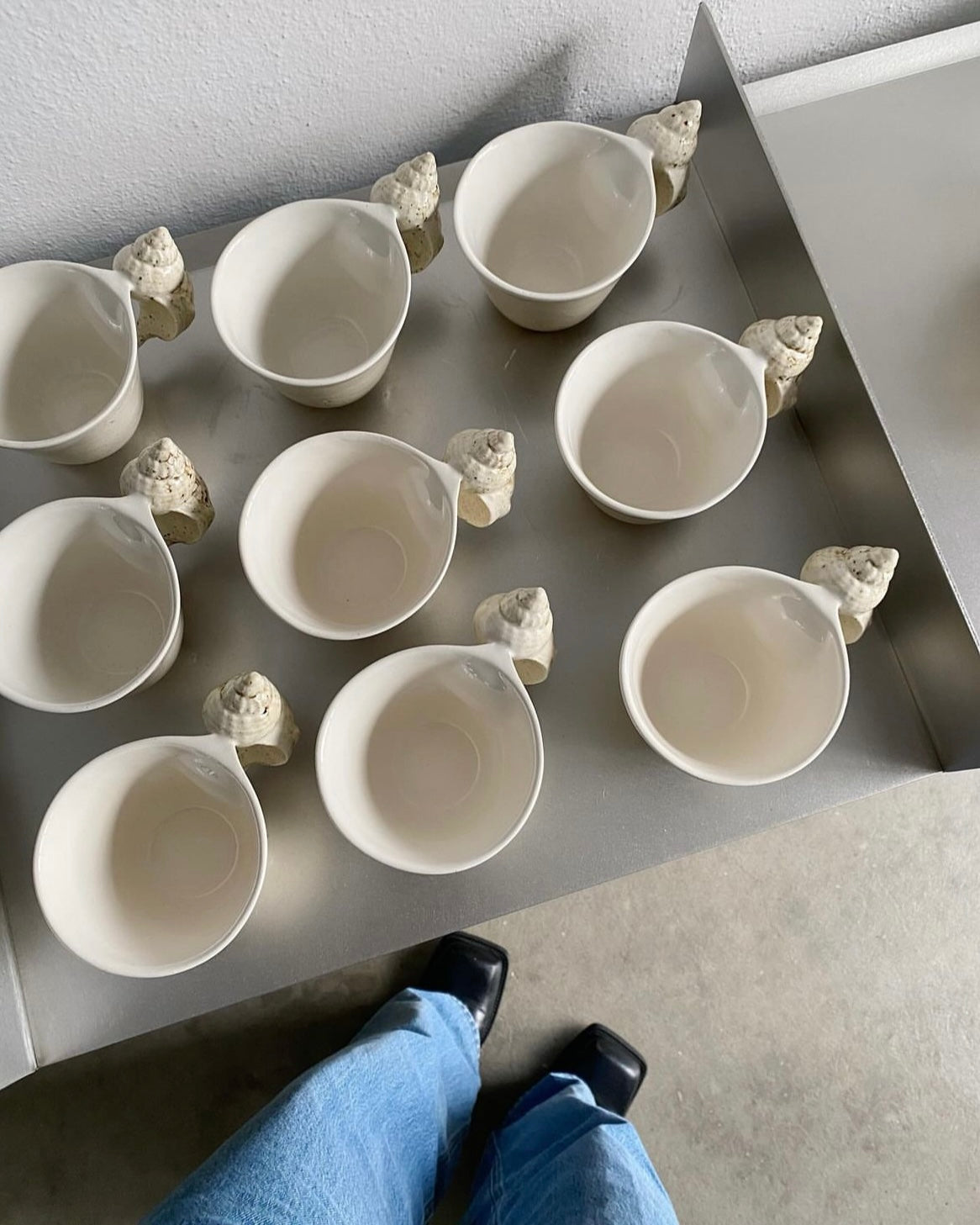 Shell Cup & Saucer Set（ご注文から1週間以内に発送）