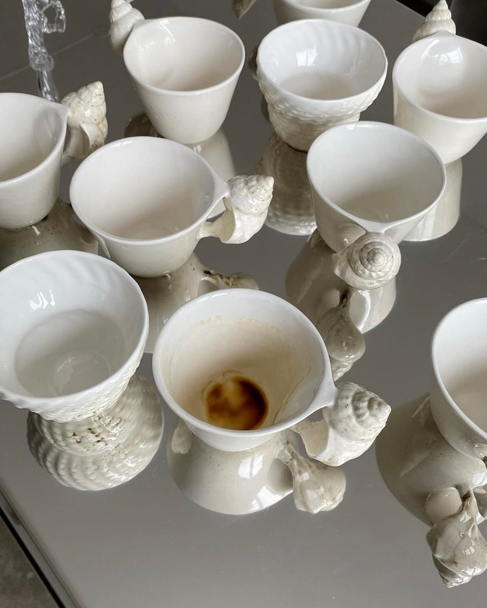 Shell Cup & Saucer Set（ご注文から1週間以内に発送）