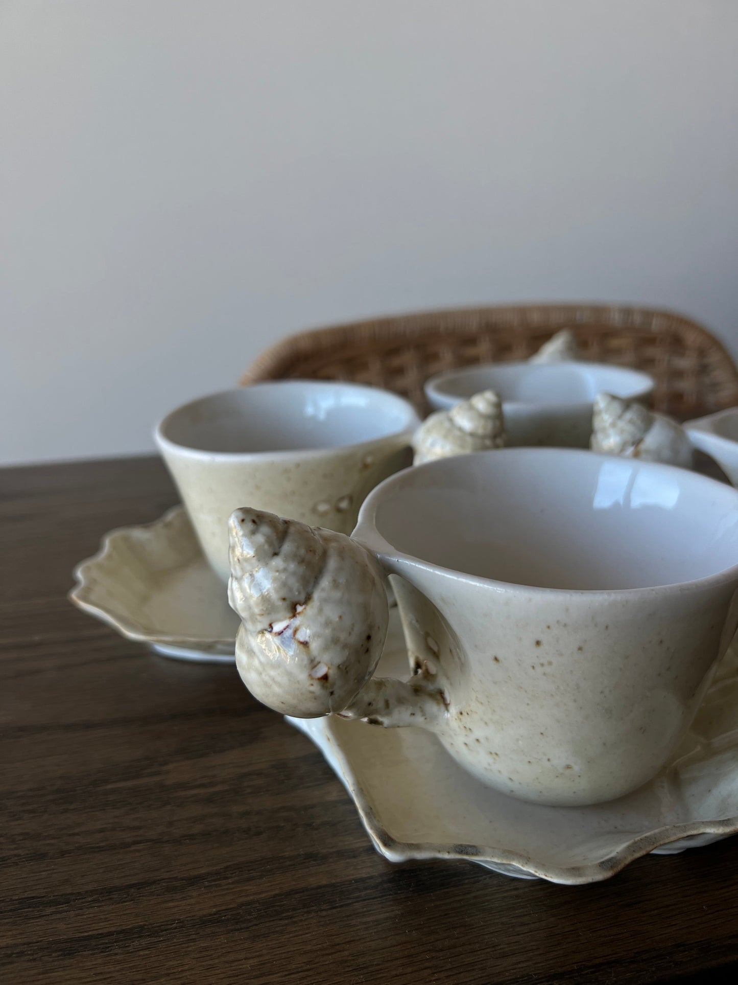 Shell Cup & Saucer Set（ご注文から1週間以内に発送）