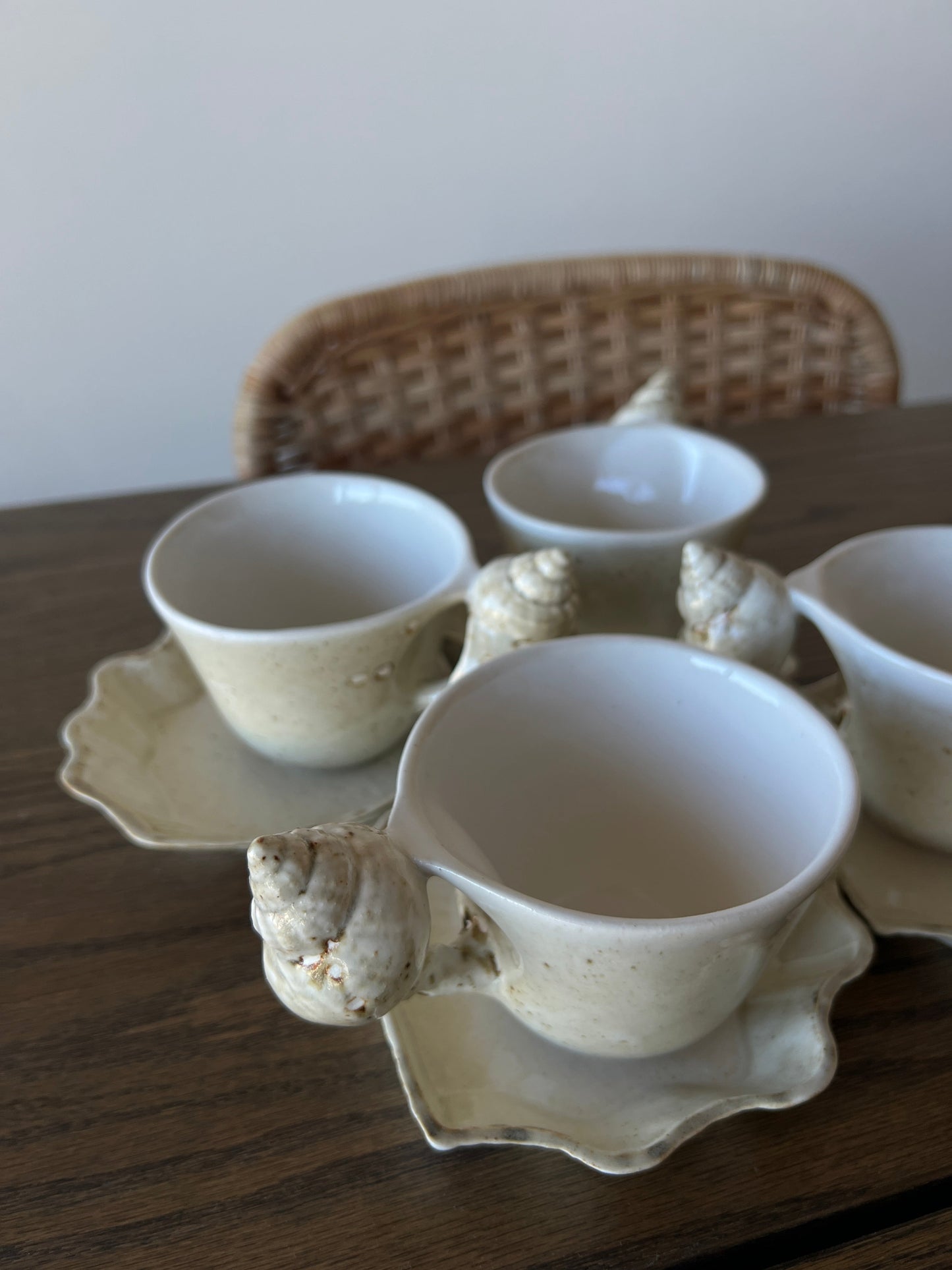 Shell Cup & Saucer Set（ご注文から1週間以内に発送）