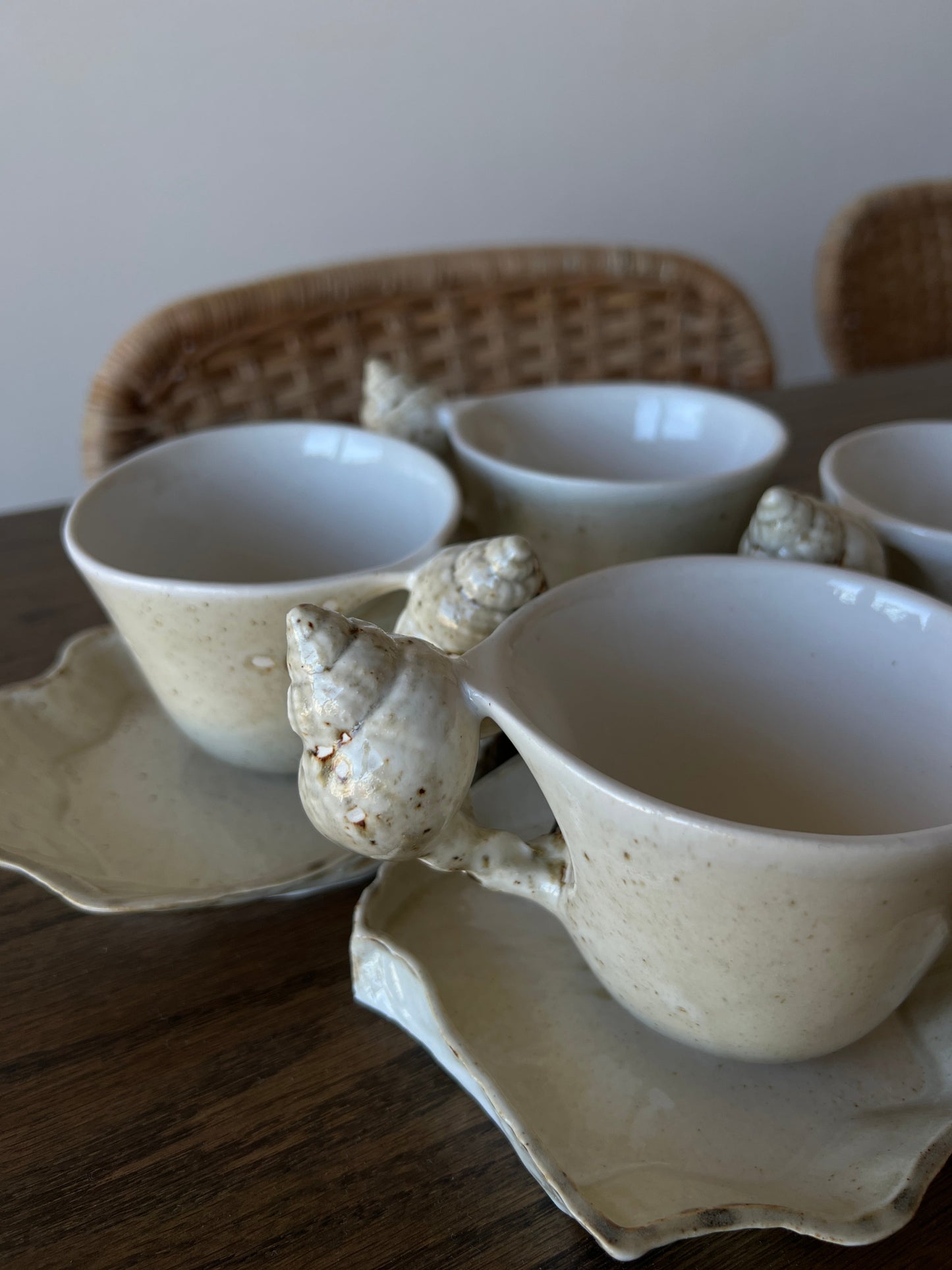 Shell Cup & Saucer Set（ご注文から1週間以内に発送）