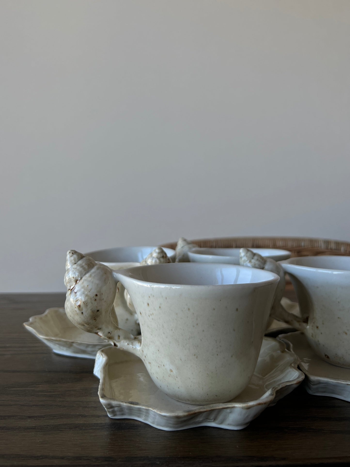 Shell Cup & Saucer Set（ご注文から1週間以内に発送）