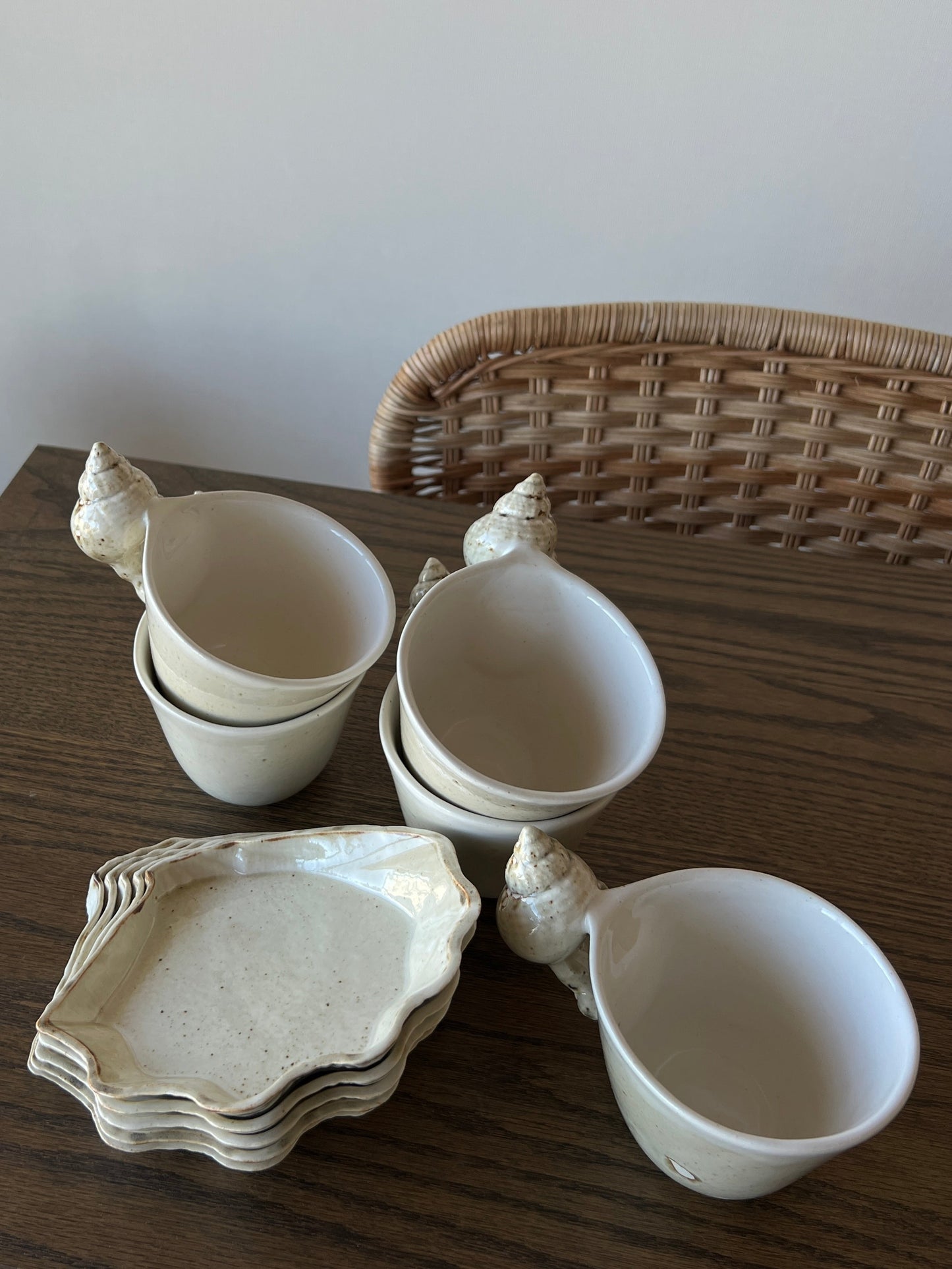 Shell Cup & Saucer Set（ご注文から1週間以内に発送）