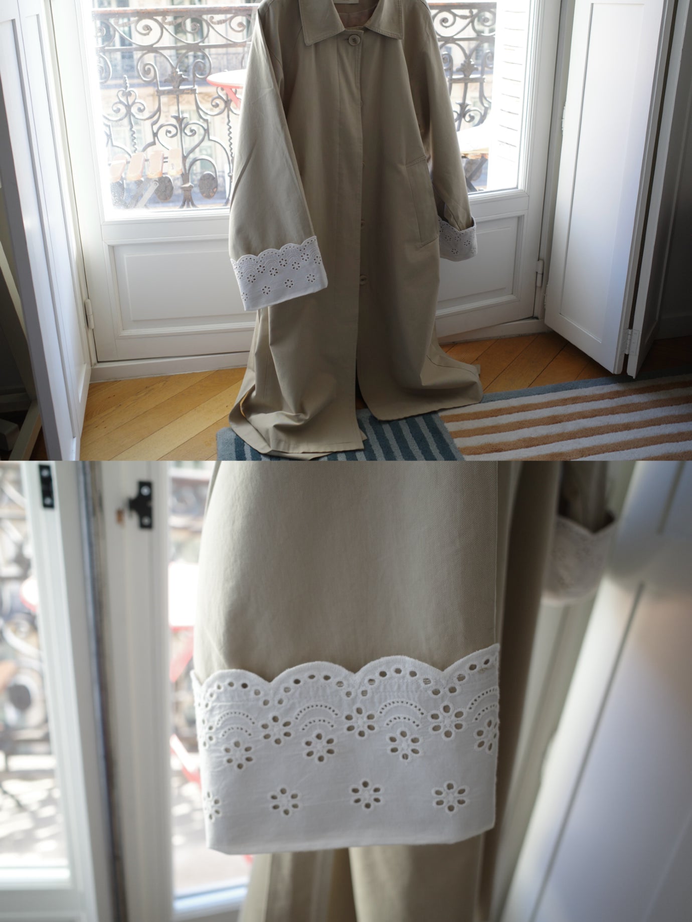 Lace Trench Coat（9月末〜10月上旬にかけて発送開始）