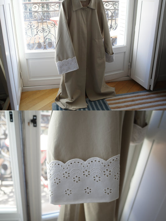 Lace Trench Coat（9月末〜10月上旬にかけて発送開始）